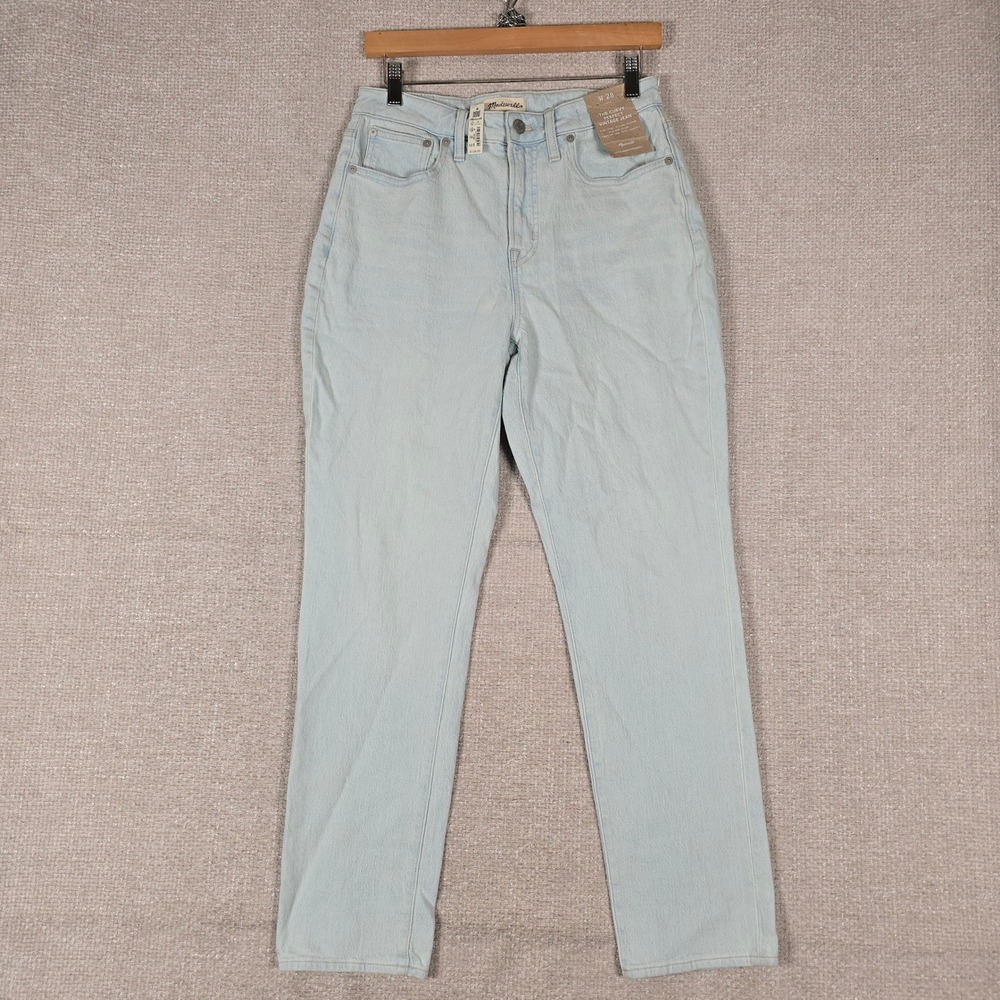 Madwell The Curvy Perfect Vintage Jean Light‎ Wash High Rise Tapered Sz 28 NEW